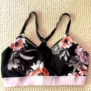 Zella Floral Crossback Sports Bra